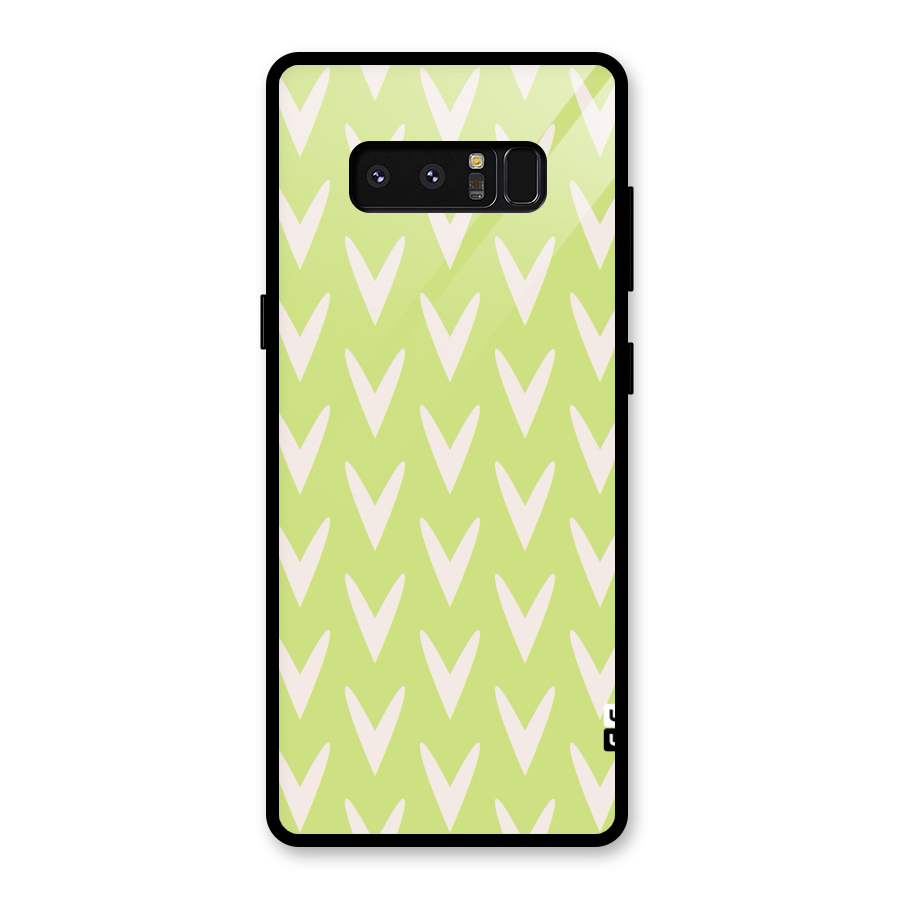 Pastel Green Grass Glass Back Case for Galaxy Note 8