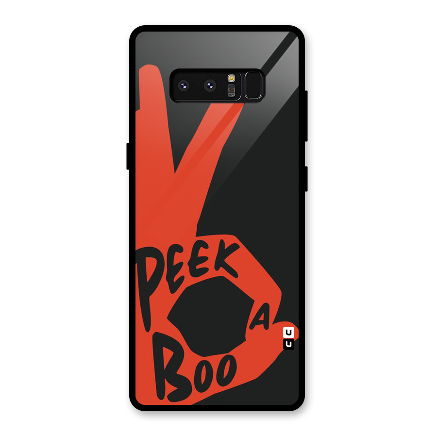 Peek-a-boo Glass Back Case for Galaxy Note 8