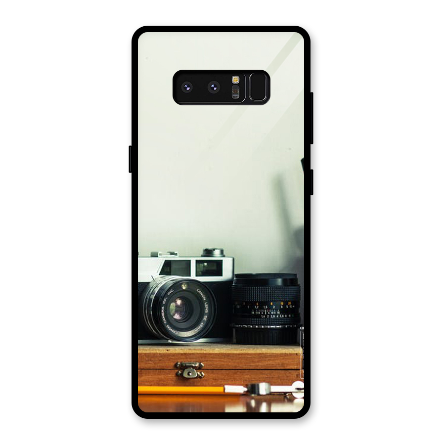 Photographer Desk Glass Back Case for Galaxy Note 8