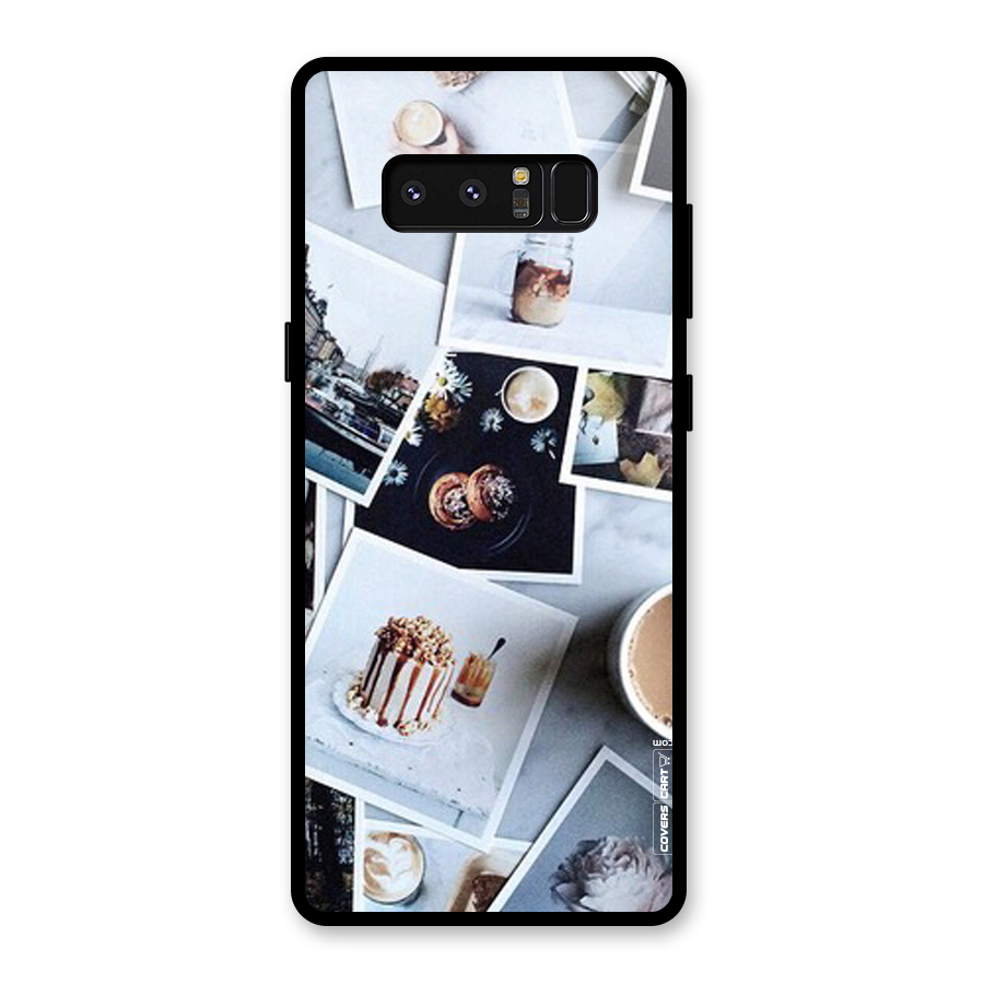 Pictures Coffee Glass Back Case for Galaxy Note 8