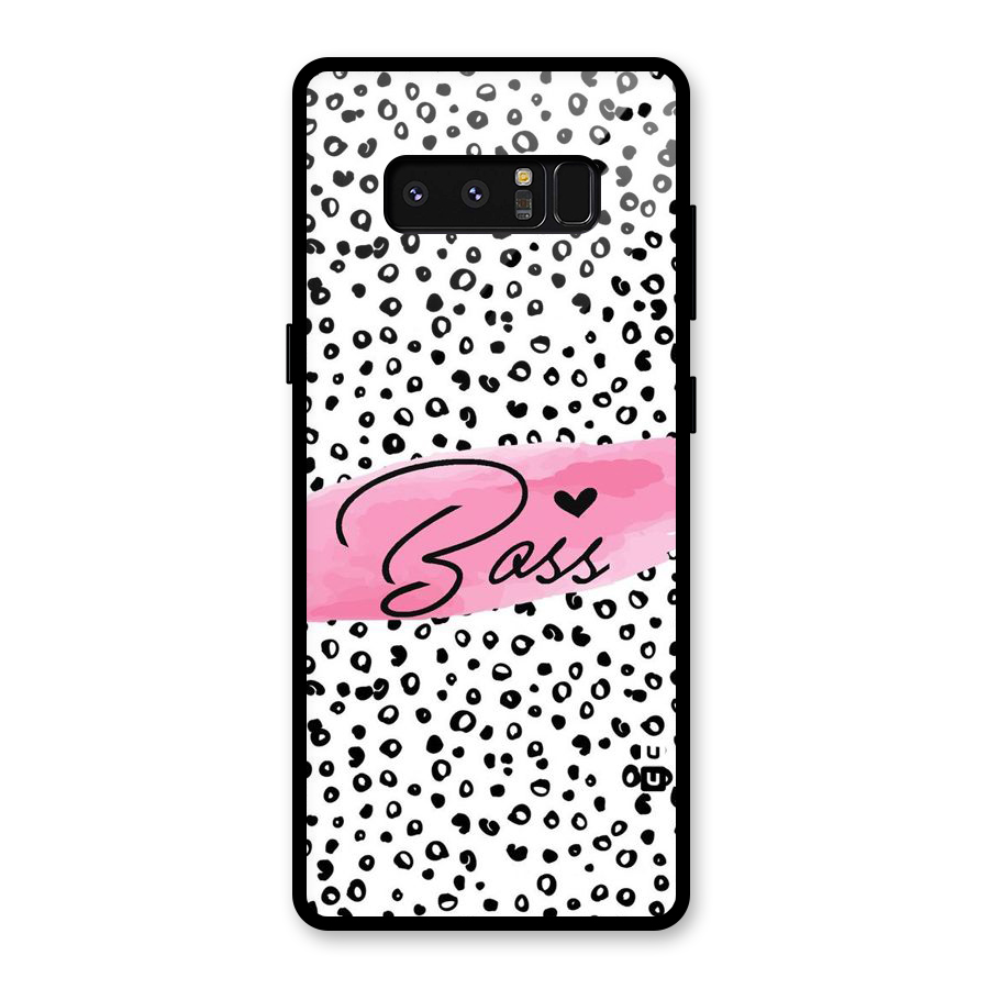 Polka Boss Glass Back Case for Galaxy Note 8