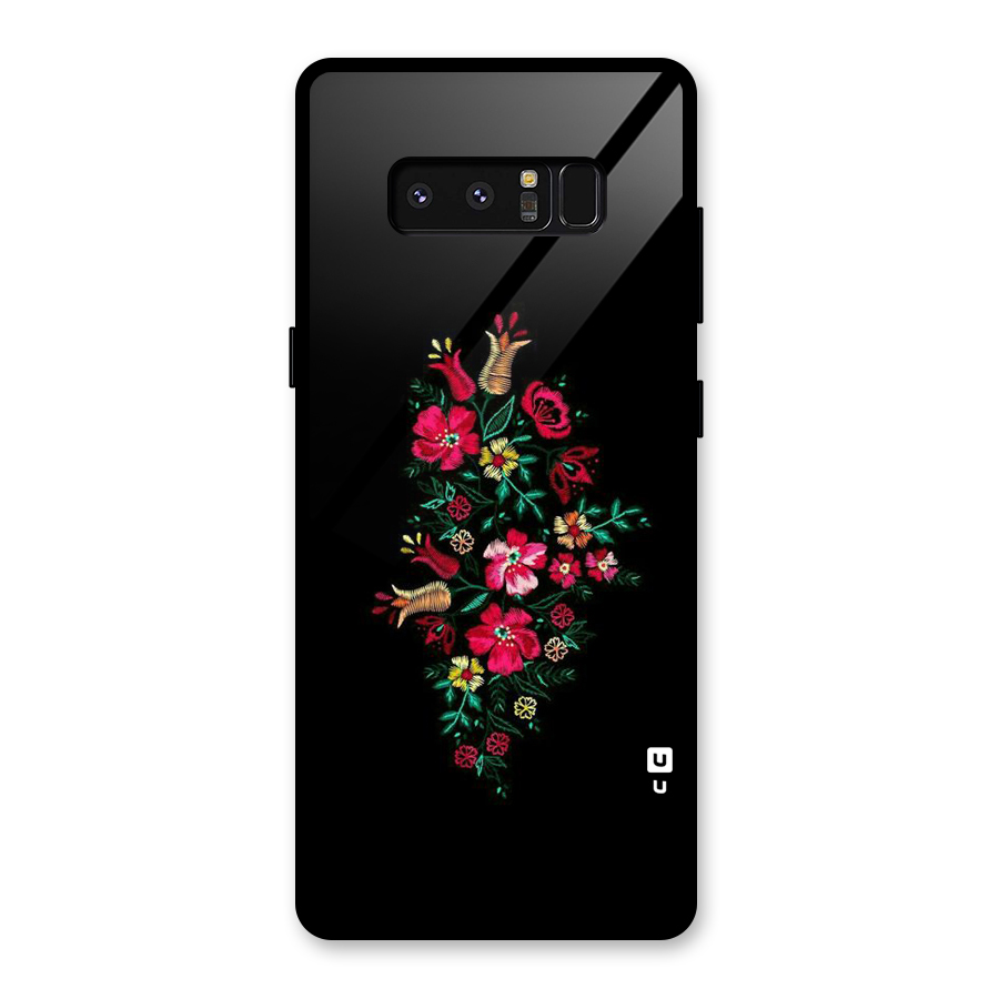 Pretty Allure Flower Glass Back Case for Galaxy Note 8