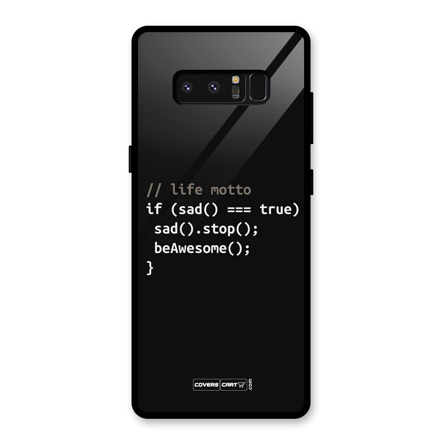 Programmers Life Glass Back Case for Galaxy Note 8