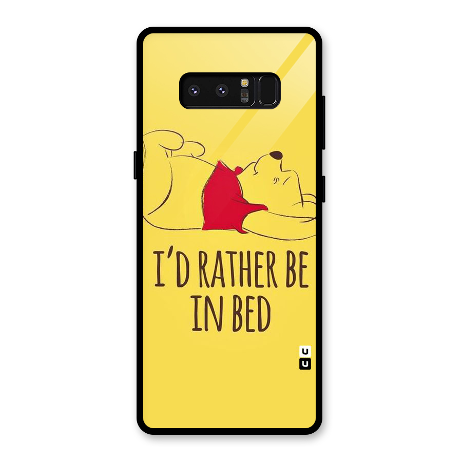 Rather Be In Bed Glass Back Case for Galaxy Note 8