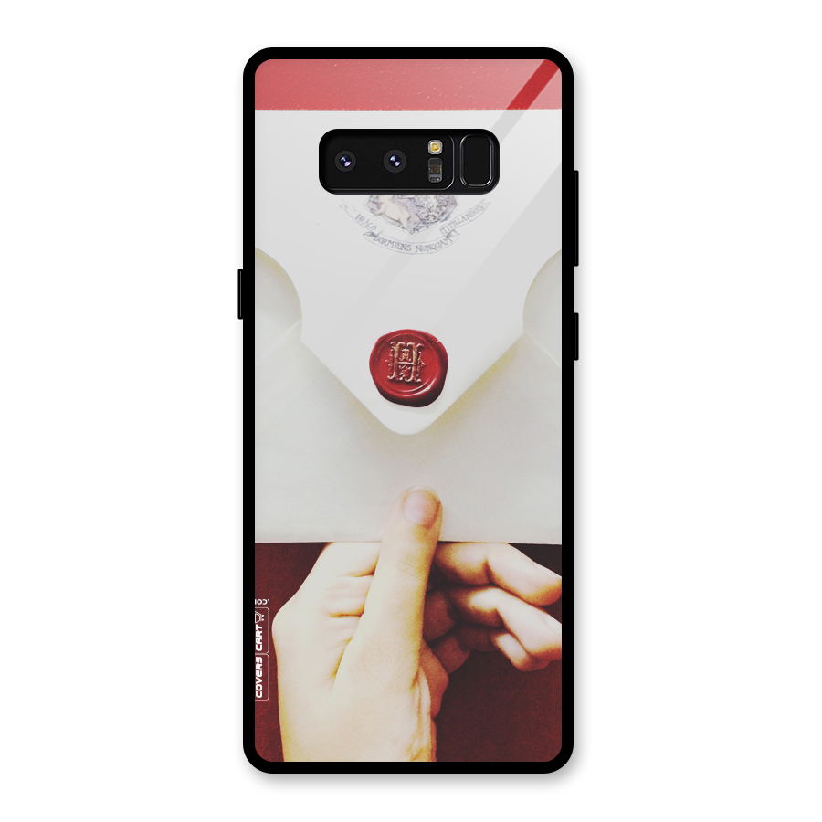 Red Envelope Glass Back Case for Galaxy Note 8