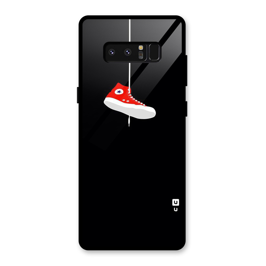 Red Shoe Hanging Glass Back Case for Galaxy Note 8