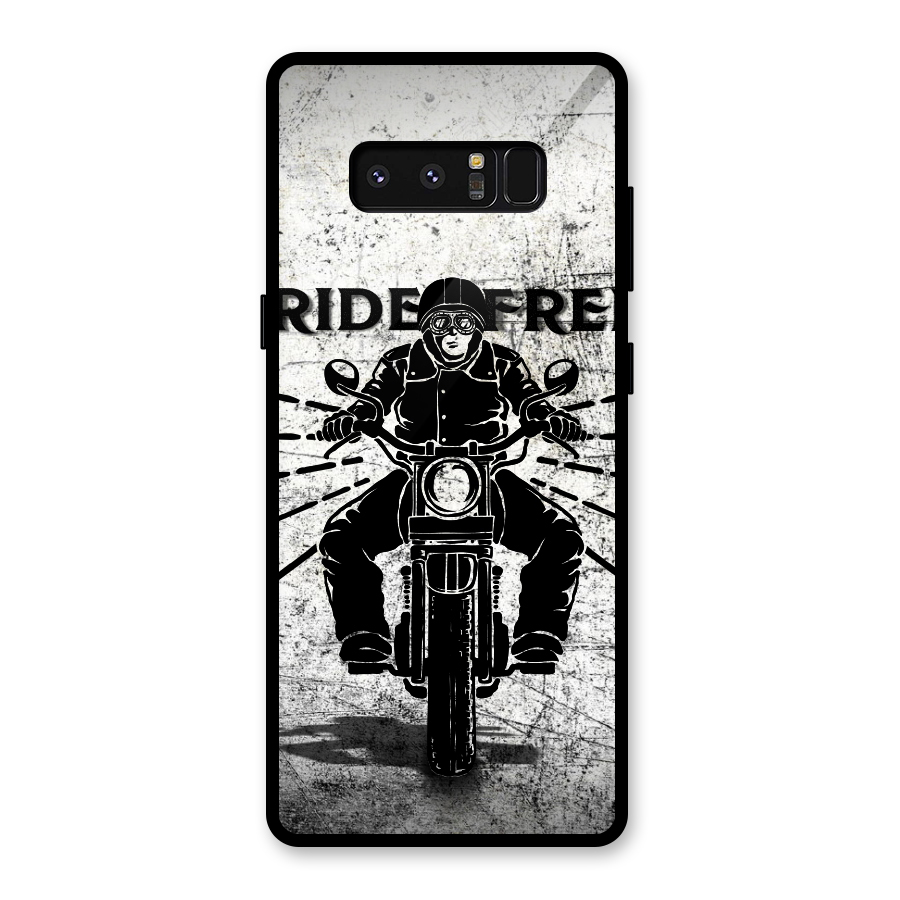 Ride Free Glass Back Case for Galaxy Note 8