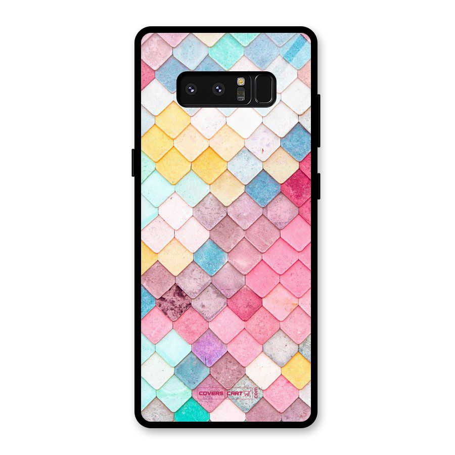 Rocks Pattern Design Glass Back Case for Galaxy Note 8