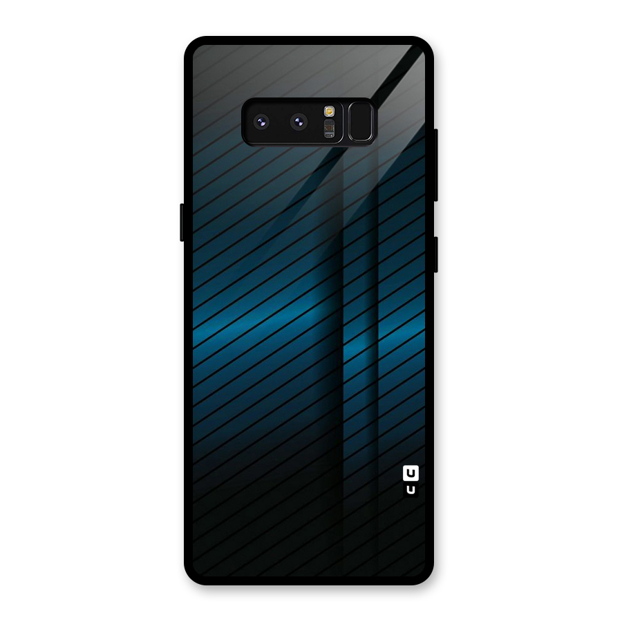 Royal Shade Blue Glass Back Case for Galaxy Note 8