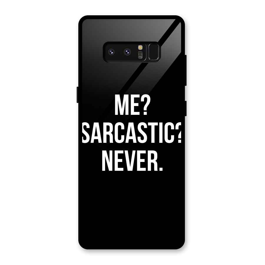 Sarcastic Quote Glass Back Case for Galaxy Note 8
