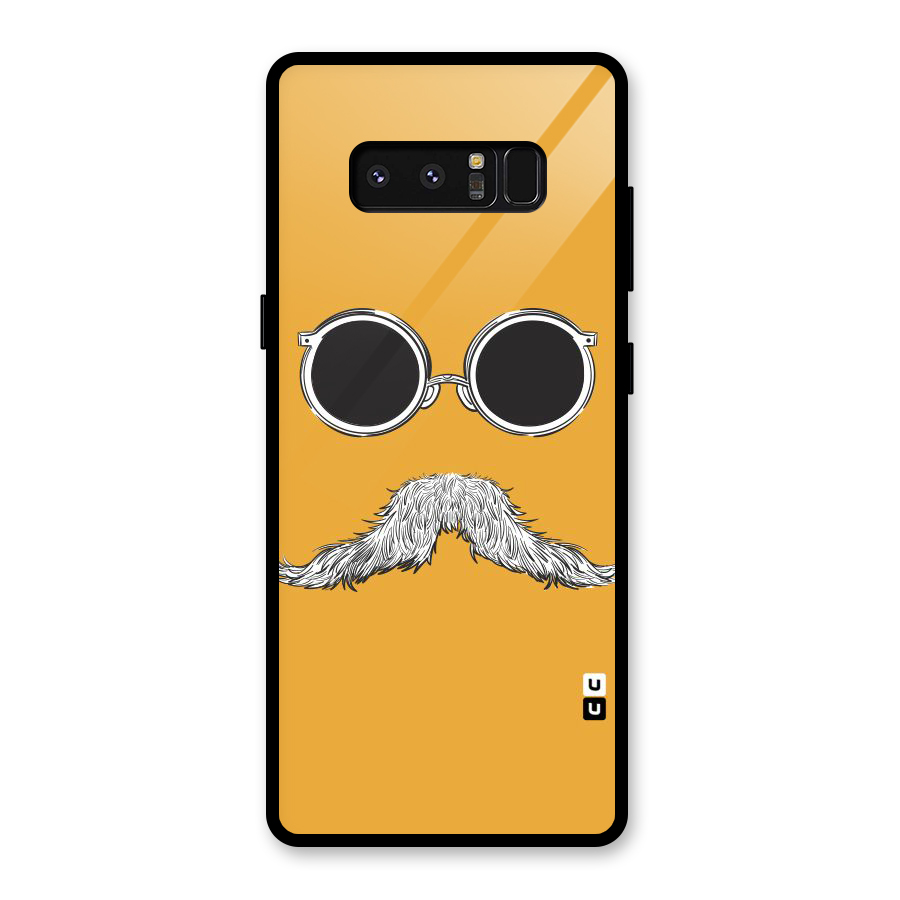 Sassy Mustache Glass Back Case for Galaxy Note 8