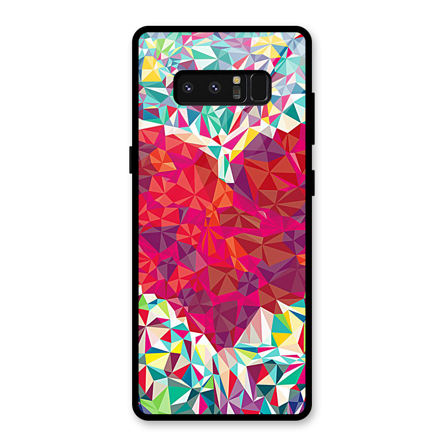 Scrumbled Heart Glass Back Case for Galaxy Note 8
