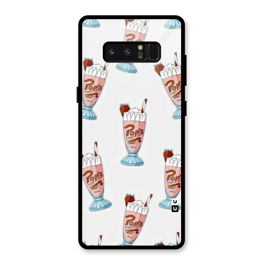Shake Design Glass Back Case for Galaxy Note 8