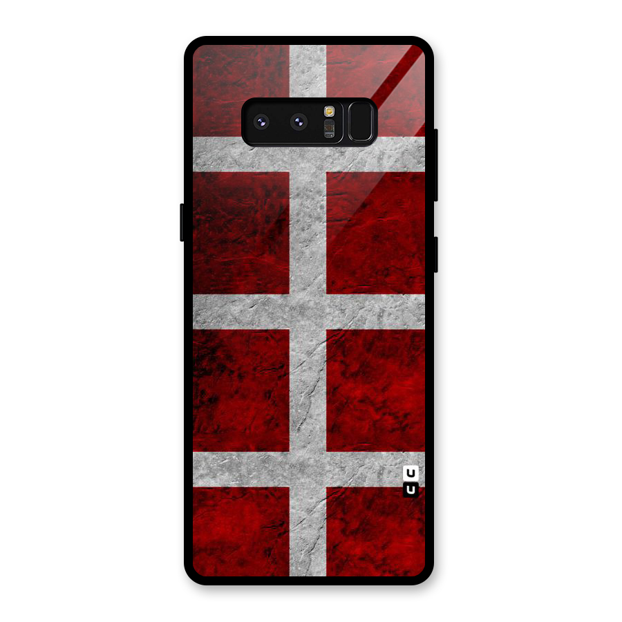 Silver Lines Glass Back Case for Galaxy Note 8