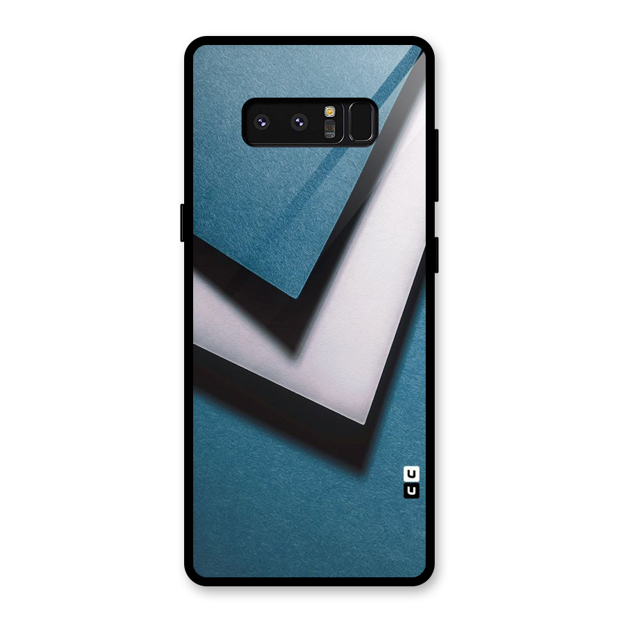 Simple Right Tick Glass Back Case for Galaxy Note 8