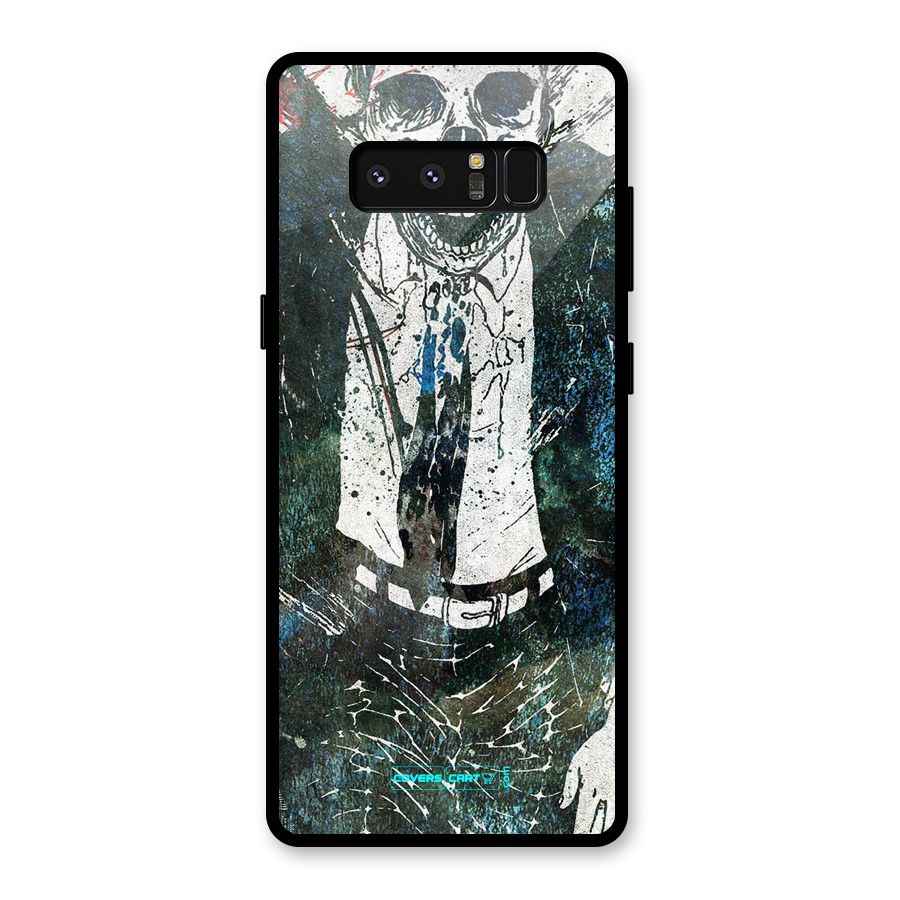 Skeleton in a Suit Glass Back Case for Galaxy Note 8