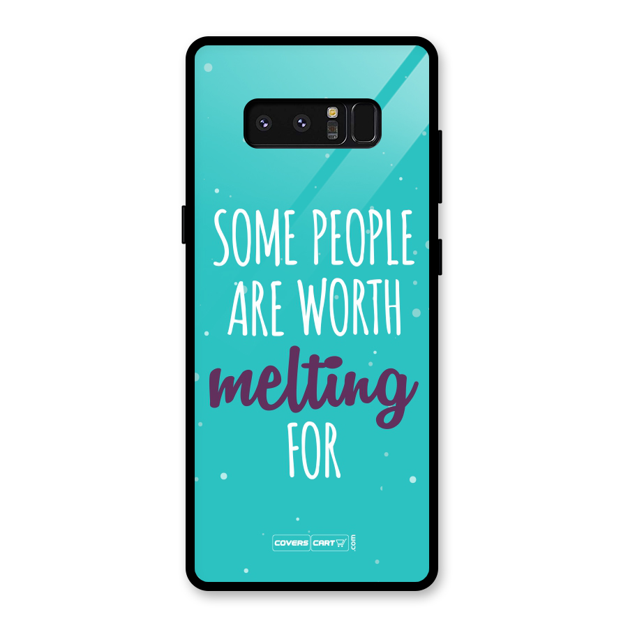 Some People Are Worth Melting For Glass Back Case for Galaxy Note 8