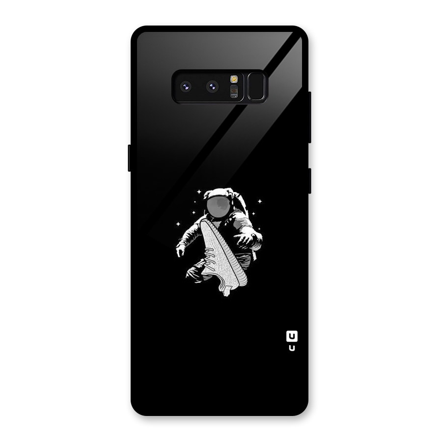 Space Shoe Glass Back Case for Galaxy Note 8