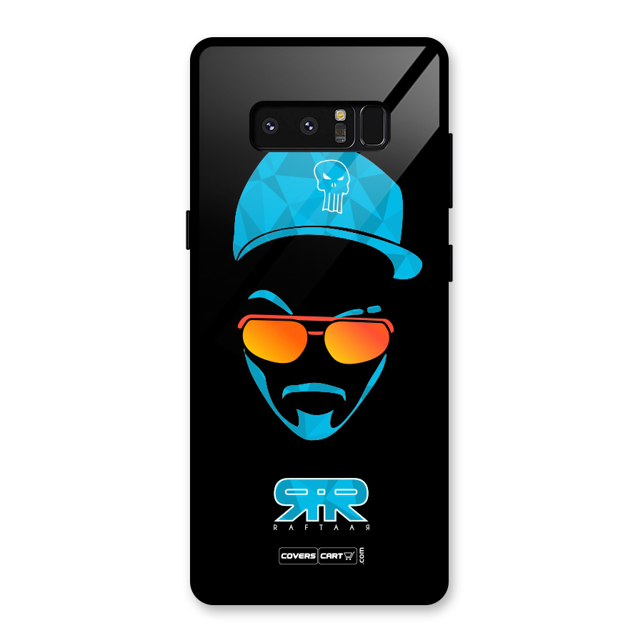 Special Raftaar Edition Blue Glass Back Case for Galaxy Note 8