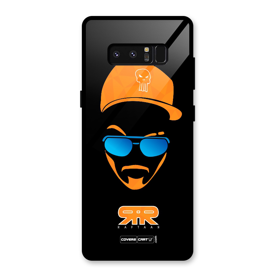 Special Raftaar Edition Orange Glass Back Case for Galaxy Note 8