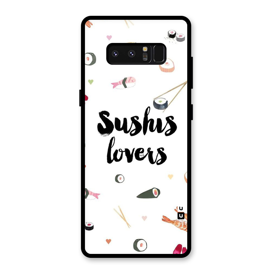 Sushi Lovers Glass Back Case for Galaxy Note 8