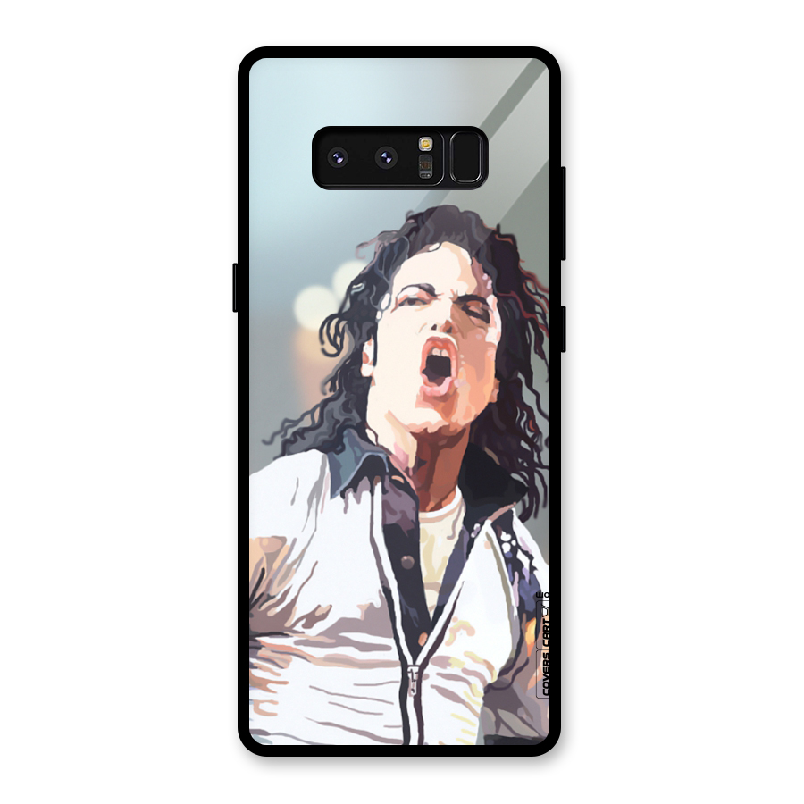 The Legend Michael Jackson Glass Back Case for Galaxy Note 8