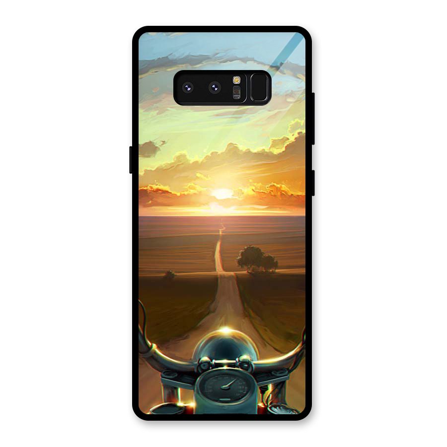 The Long Ride Glass Back Case for Galaxy Note 8