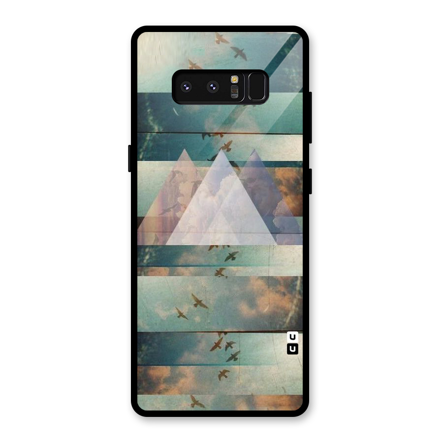 Three Triangles Glass Back Case for Galaxy Note 8