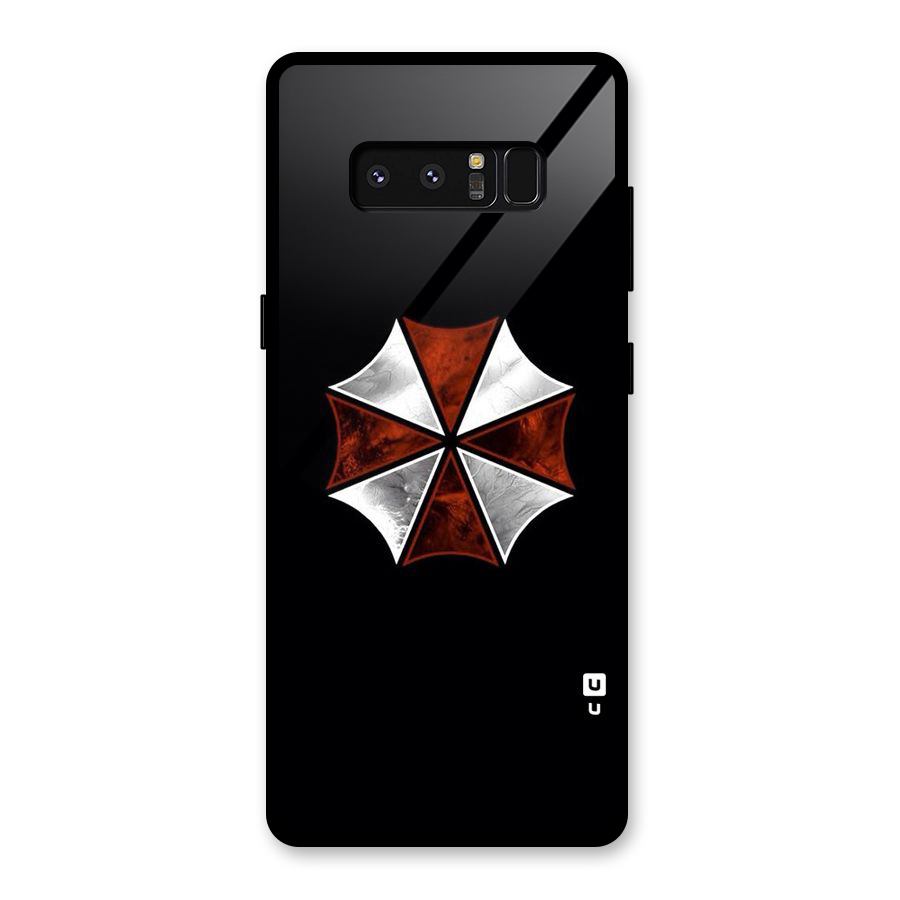Umbrella Design Glass Back Case for Galaxy Note 8