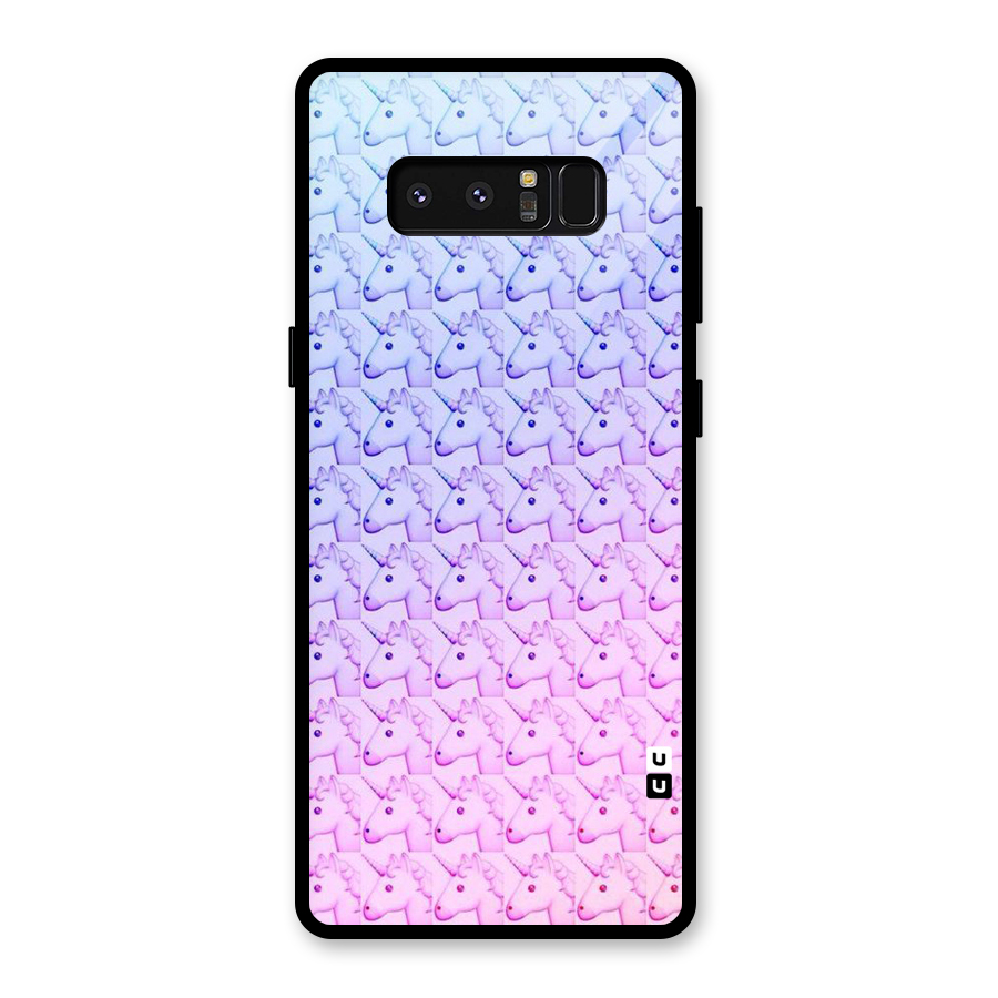 Unicorn Shade Glass Back Case for Galaxy Note 8