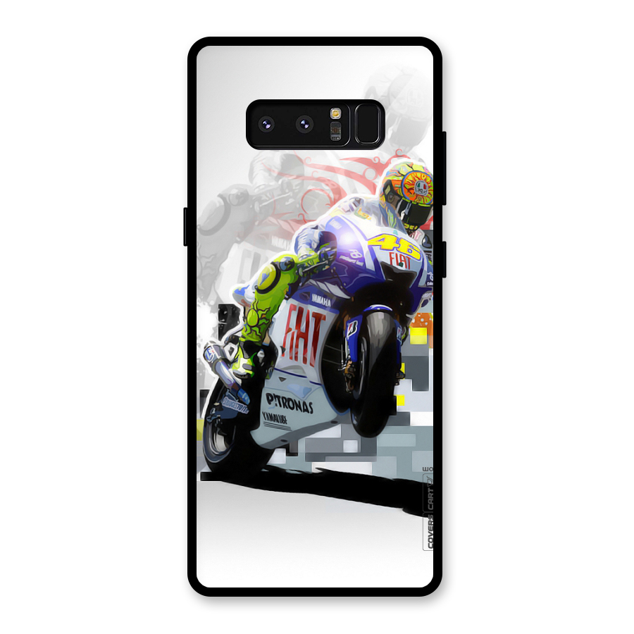 Valentino Rossi Glass Back Case for Galaxy Note 8