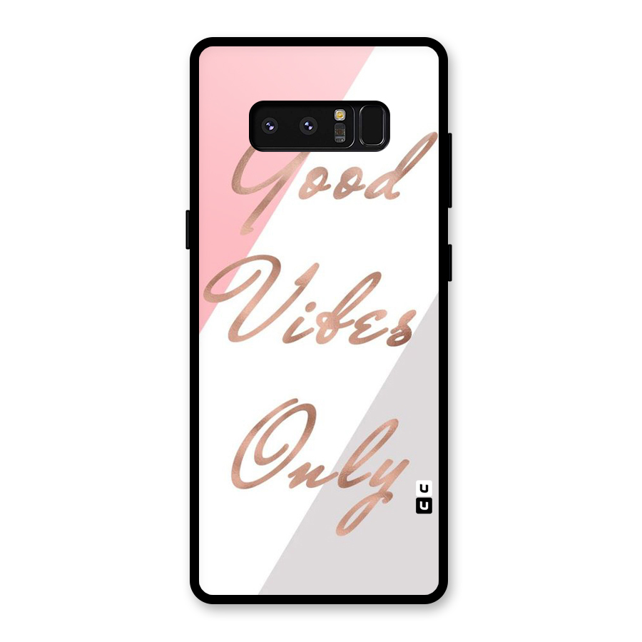 Vibes Classic Stripes Glass Back Case for Galaxy Note 8