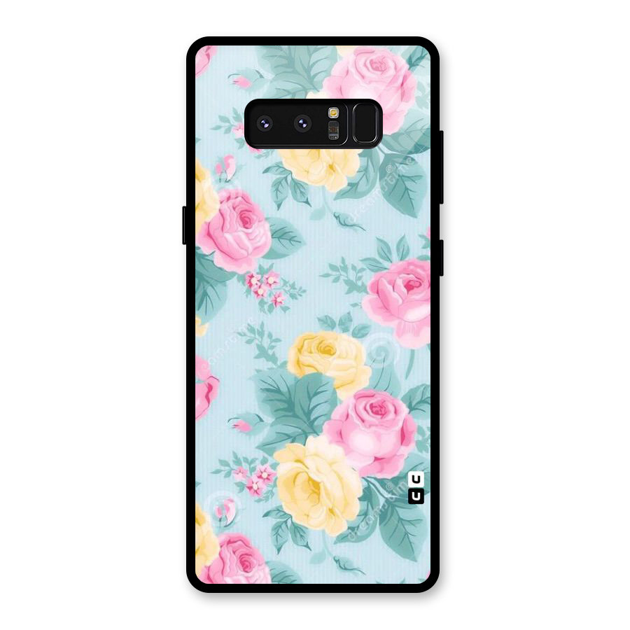 Vintage Pastels Glass Back Case for Galaxy Note 8