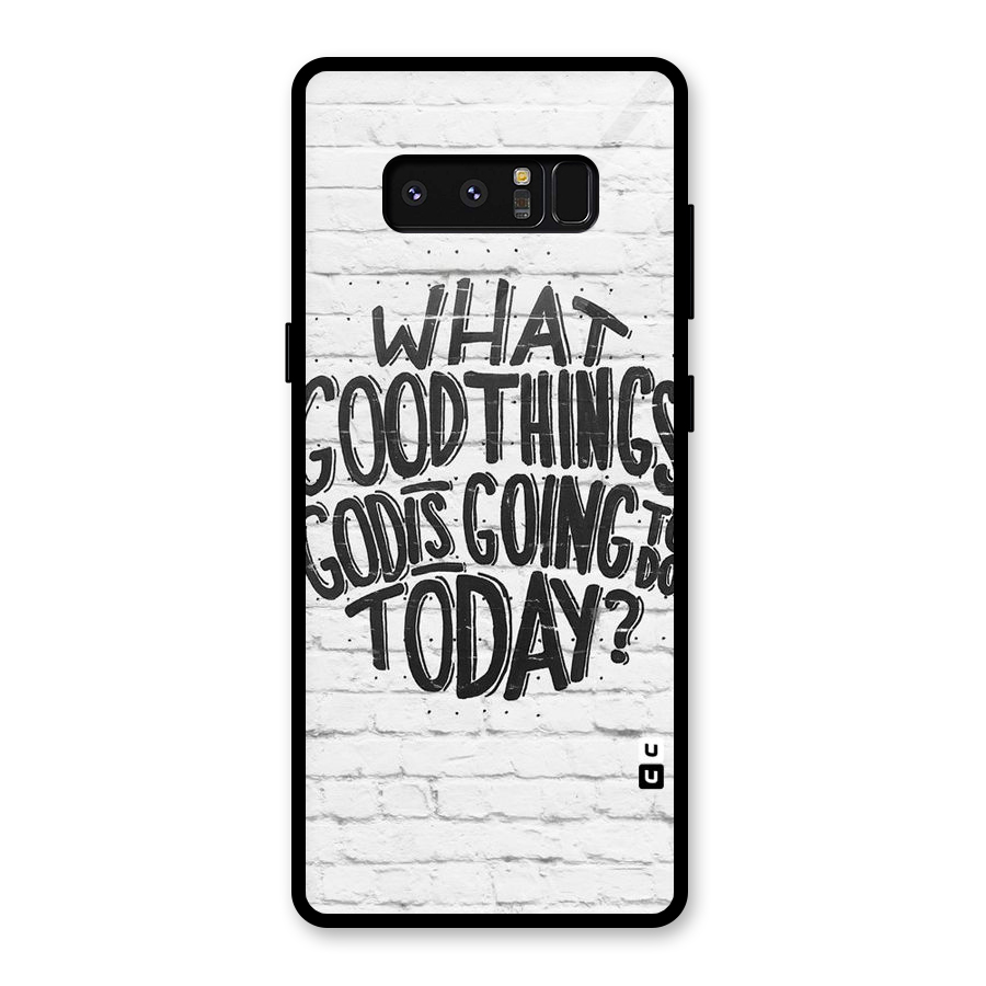 Wall Good Glass Back Case for Galaxy Note 8