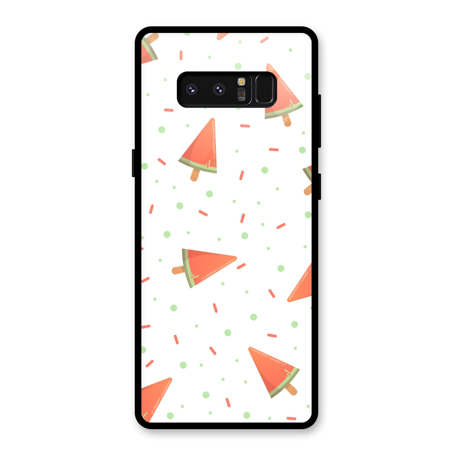 Watermelon Ice Creams Glass Back Case for Galaxy Note 8