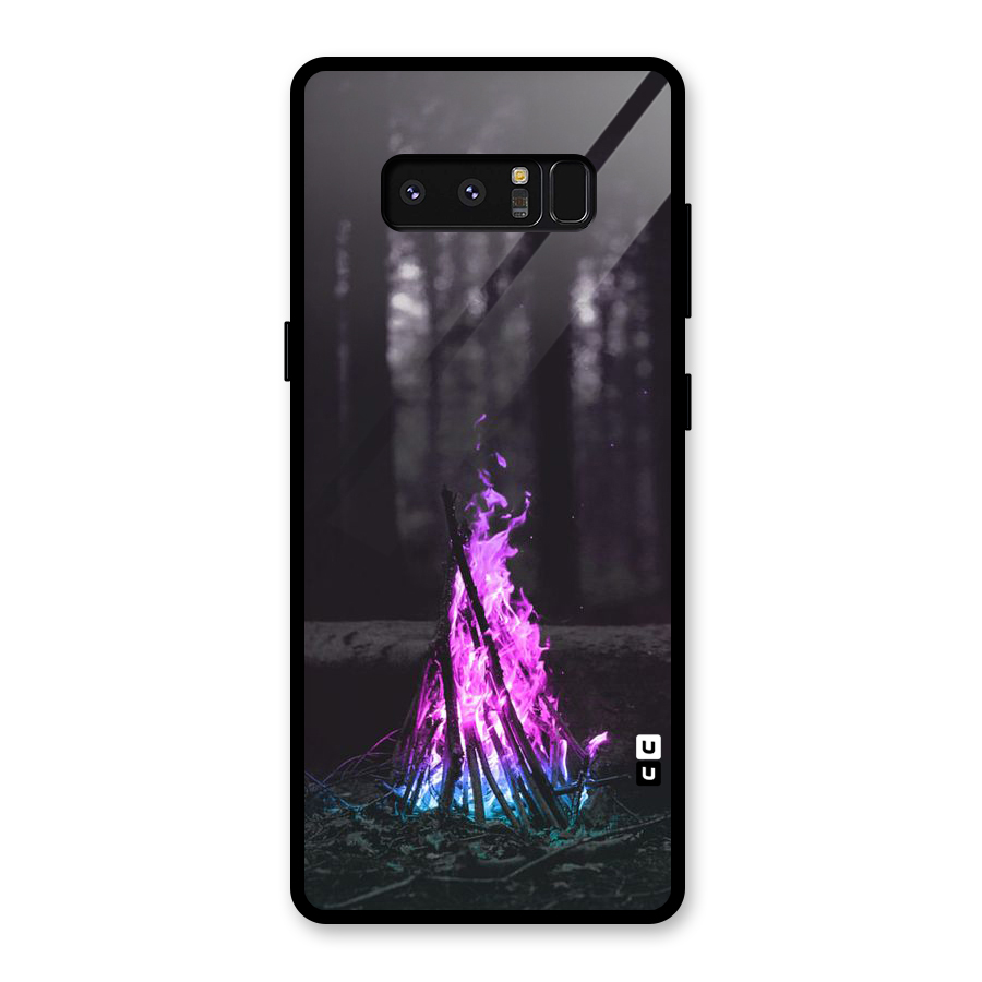 Wild Fire Glass Back Case for Galaxy Note 8