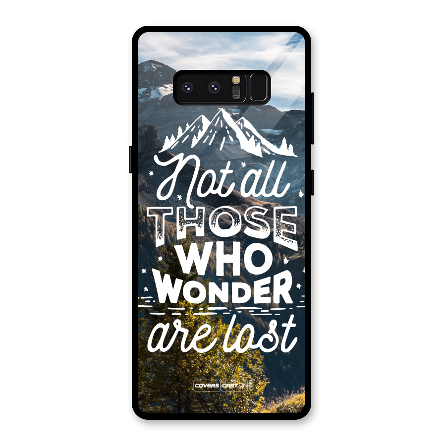 Wonder Lost Glass Back Case for Galaxy Note 8