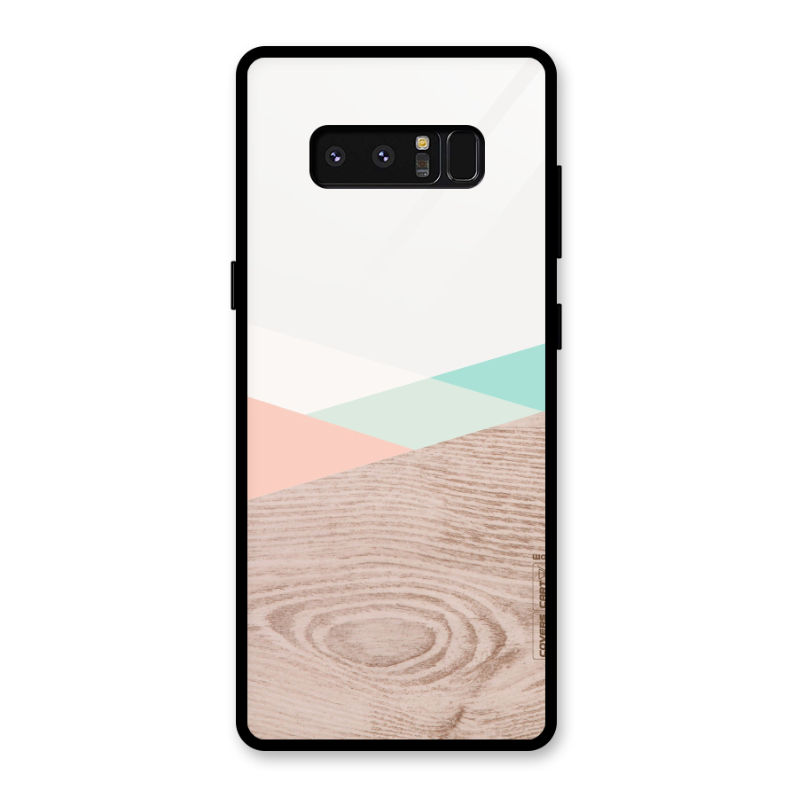 Wooden Fusion Glass Back Case for Galaxy Note 8