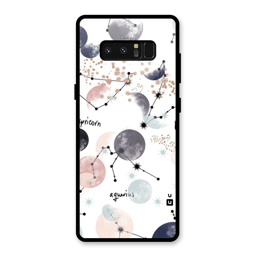 Zodiac Glass Back Case for Galaxy Note 8
