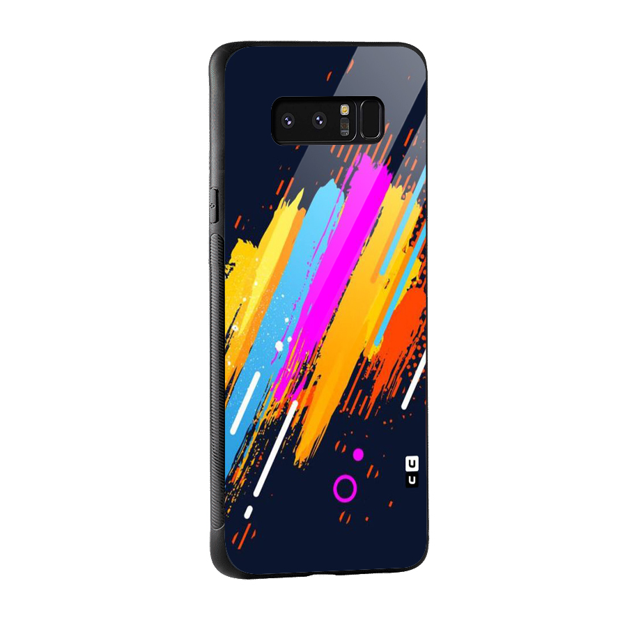 Abstract Shades Glass Back Case for Galaxy Note 8
