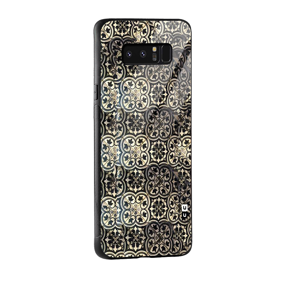 Abstract Tile Glass Back Case for Galaxy Note 8