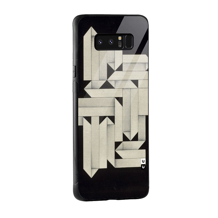 Ancient Rugged Glass Back Case for Galaxy Note 8