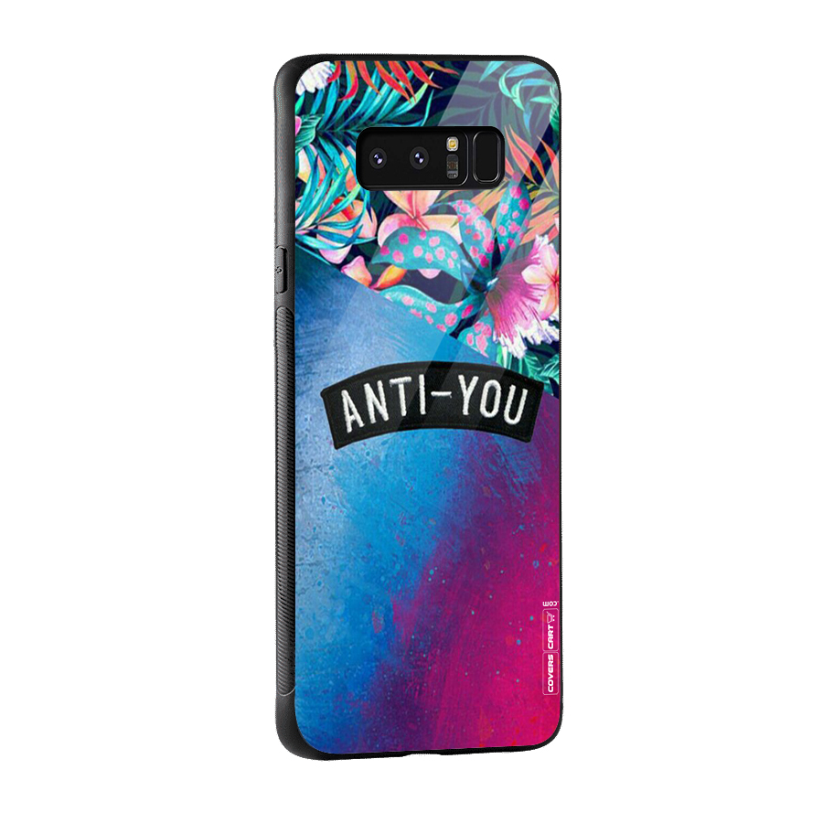 Anti You Glass Back Case for Galaxy Note 8