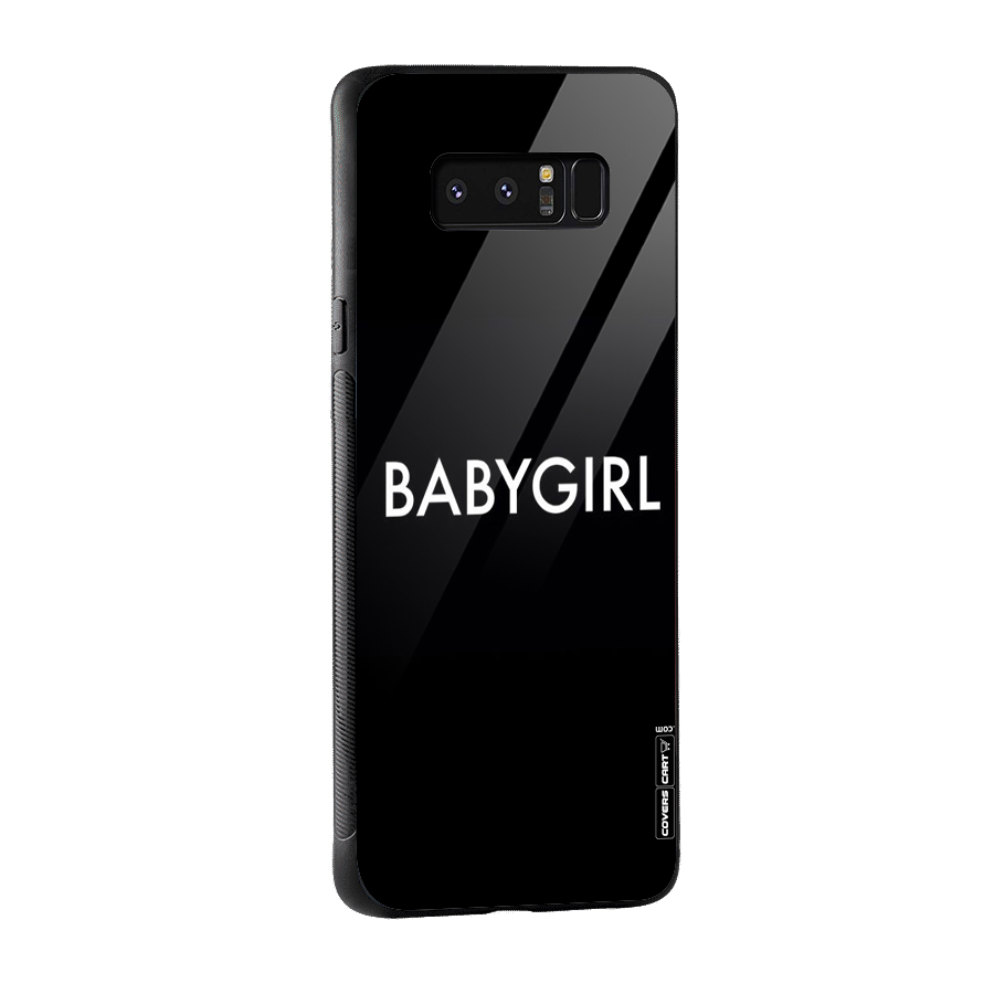 Baby Girl Glass Back Case for Galaxy Note 8