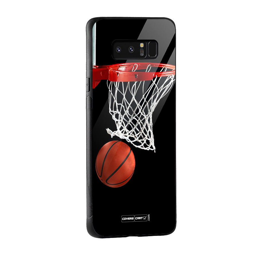 Basketball Glass Back Case for Galaxy Note 8