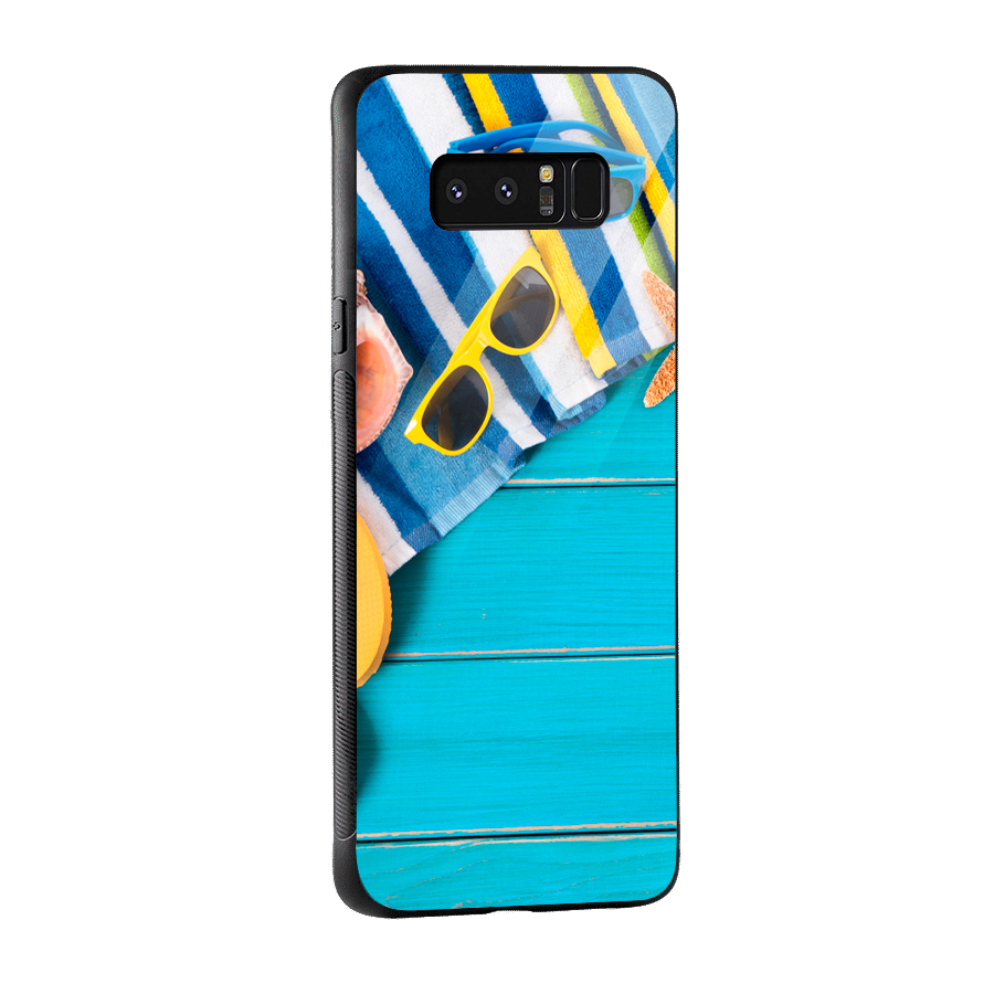 Beach Ready Glass Back Case for Galaxy Note 8