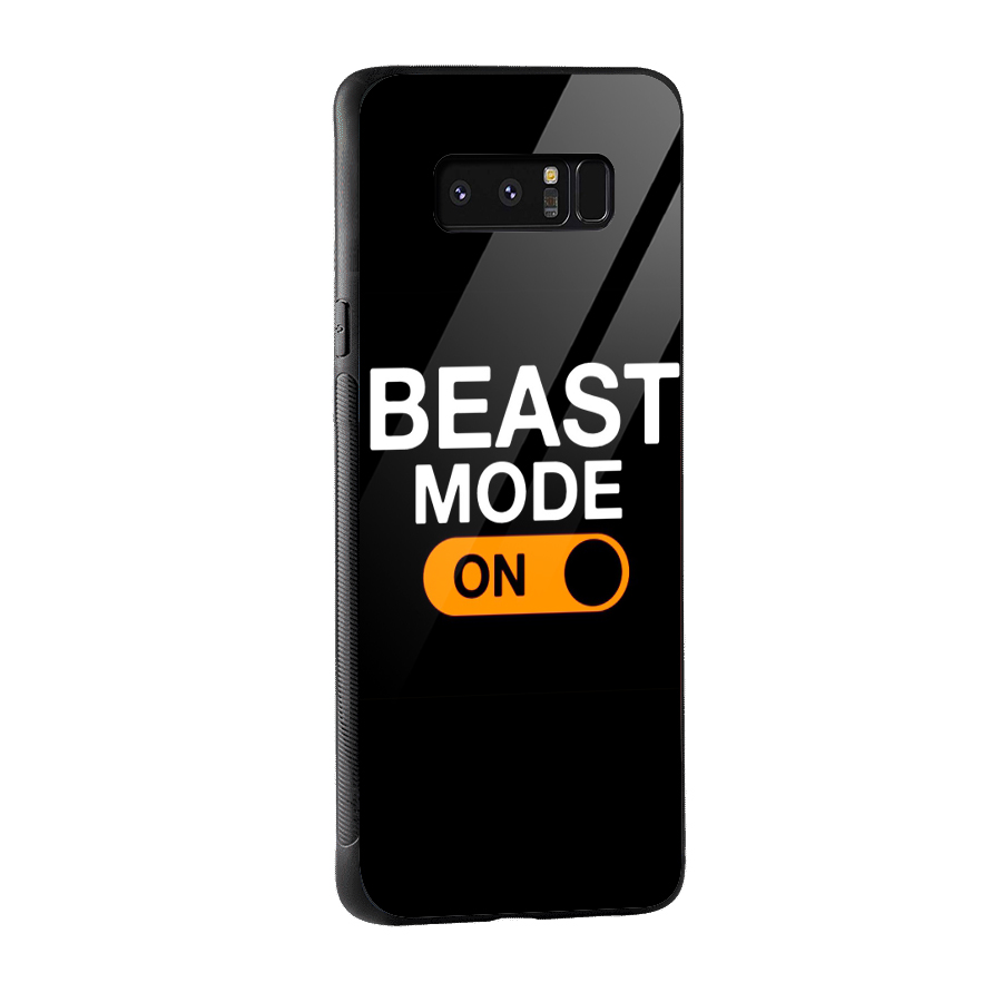 Beast Mode Switched On Glass Back Case for Galaxy Note 8