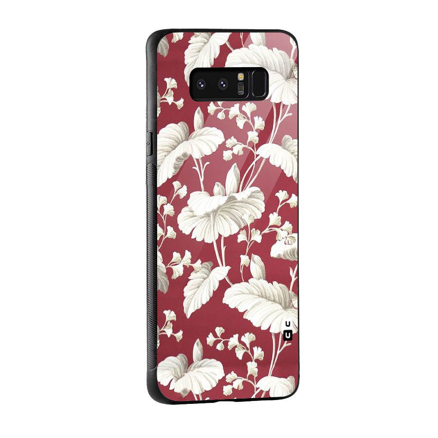 Beautiful Petals Glass Back Case for Galaxy Note 8