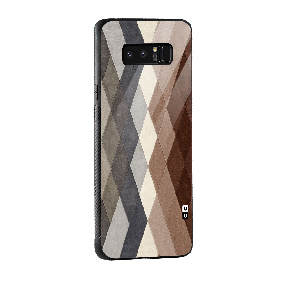 Beautiful Shades Of Diamonds Glass Back Case for Galaxy Note 8