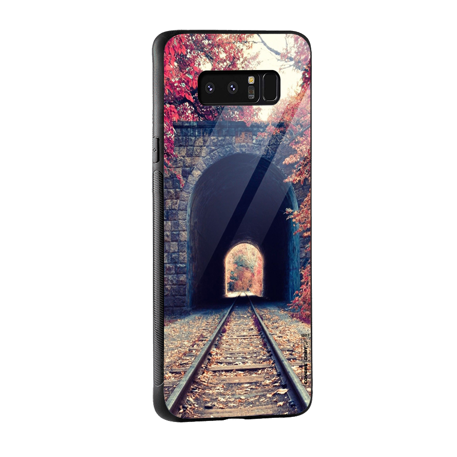 Beautiful Track Glass Back Case for Galaxy Note 8